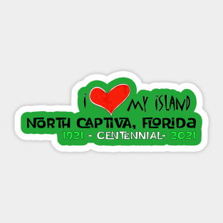 North Captiva Centennial - Red/Green Sticker